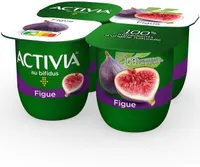 Activia fruits 125 g x 4 figue