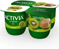 Activia fruits 125 g x 4 kiwi