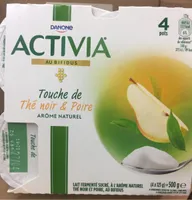 Activia - Touche de Thé noir & Poire