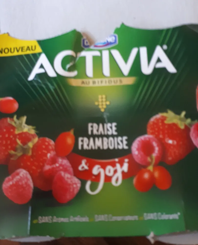 Activia au bifidus - Fraise - framboise et goji