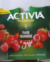 Activia au bifidus - Fraise - framboise et goji