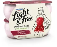 Light & free framboise grenade 120 g x 4