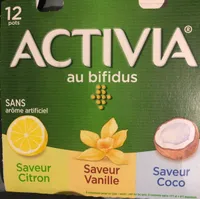 Activia citron/vanille/coco