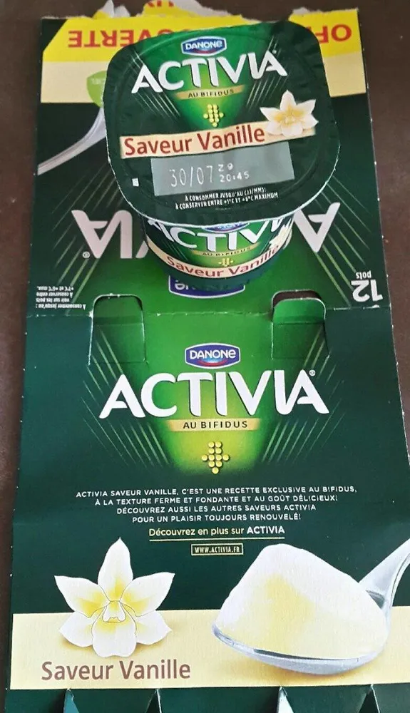 Activia saveur vanille