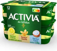 Activia bifidus saveur panache sans arome artificiel 125 g x 12