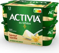Activia bifidus saveur vanille sans arome artificiel 125 g x 12