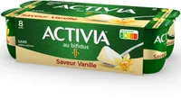 Activia bifidus saveur vanille sans arome artificiel 125 g x 8