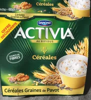 Activia bifidus cereales graines de pavot