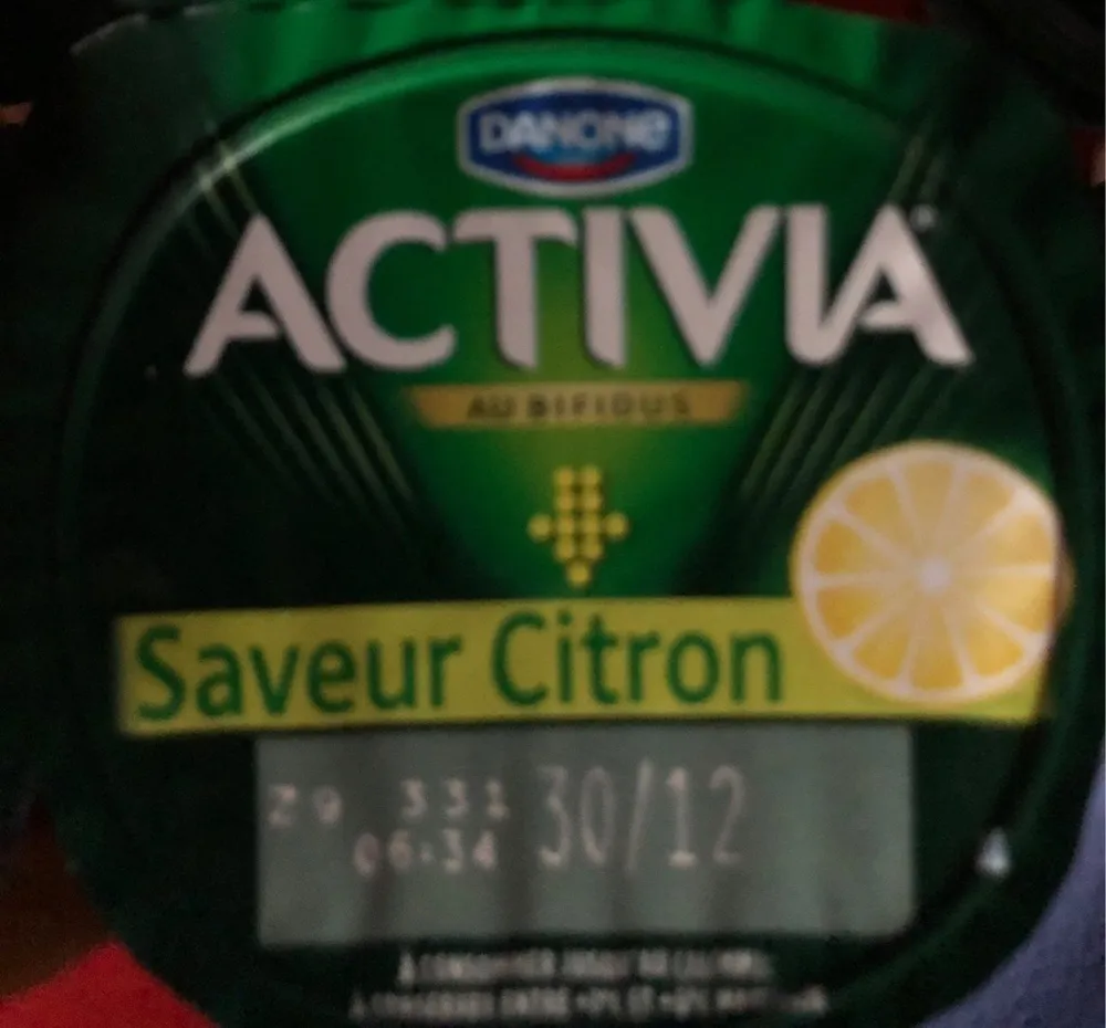 Activia au bifidus - Saveur citron