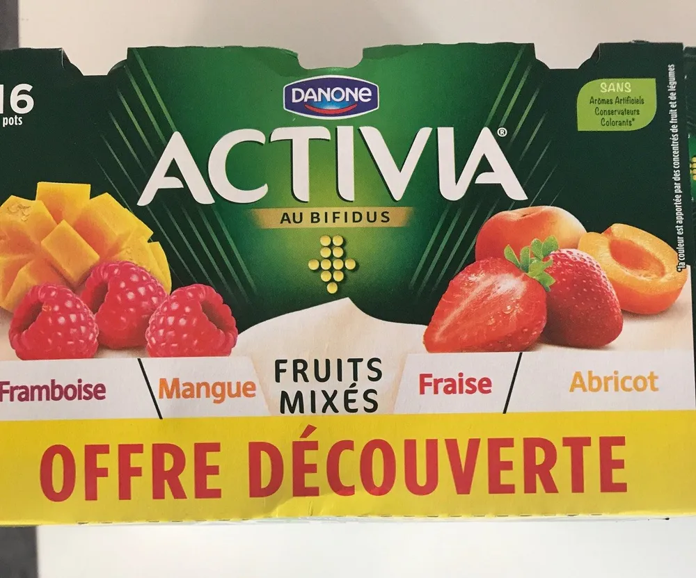 Activia bifidus fruits mixés