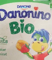 Danonino bio panaché (fraise, abricot)