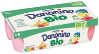 Danoino aux fruits bio fraise abricot banane 50 g x 8