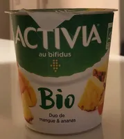 Yaourt Activia Duo mangue ananas