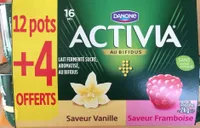 Activia bifidus vanille framboise