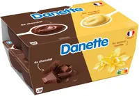 Danette creme dessert saveur vanille chocolat 115 g x 12
