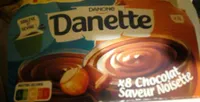 Danette chocolat Saveur noisette 8x