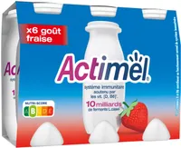 Actimel saveur fraise 100 g x 6