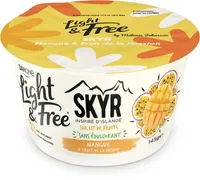 Light & free skyr sur lit mangue passion 145 g x 1