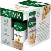 Activia shot gingembre 80 g x 6 2 uvc