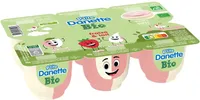 Ptite danette bio saveur fraise lait 65 g x 6