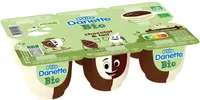 Ptite danette bio saveur chocolat au lait 65 g x 6