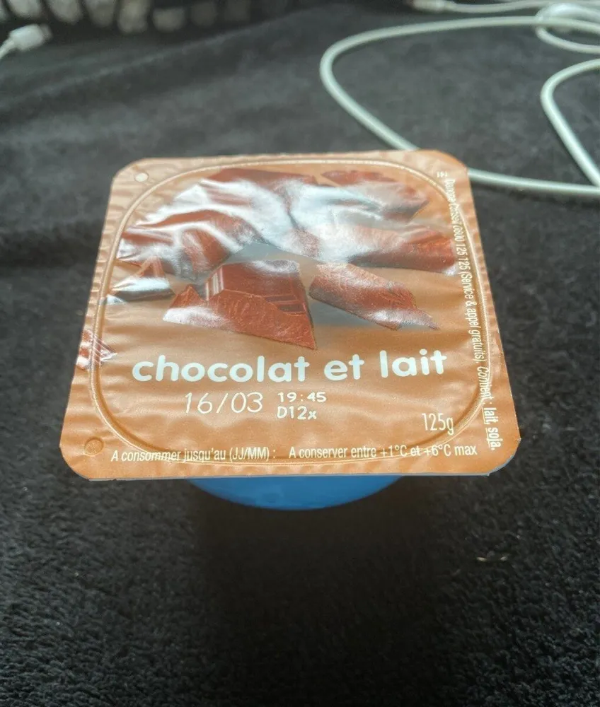 Danette chocolat et lait