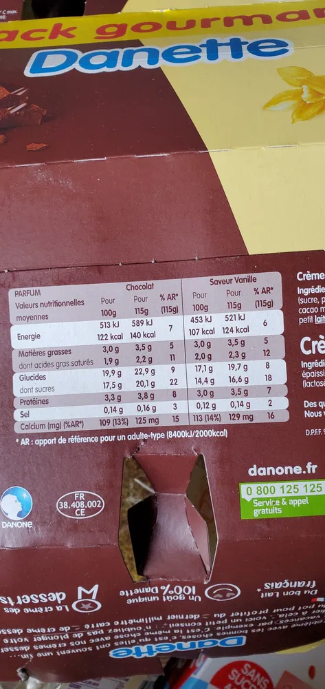 Crème dessert