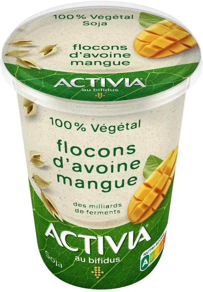 Activia soja flocons avoine mangue 400 g x 1