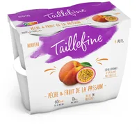 Taillefine 0% stevia fruit passion peche 115 g x 4
