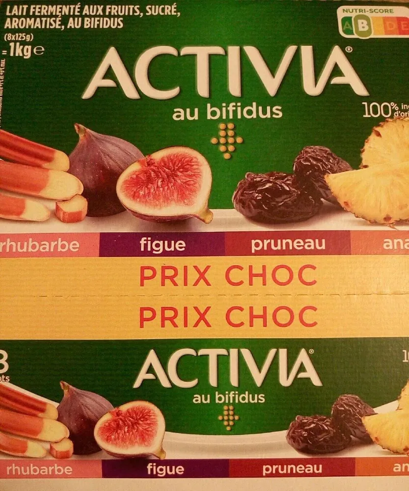 Lait fermenté aux fruits, sucré, aromatisé, au Bifidus
