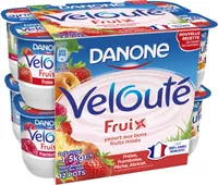 Danone veloute fruix panache 125 g x 12