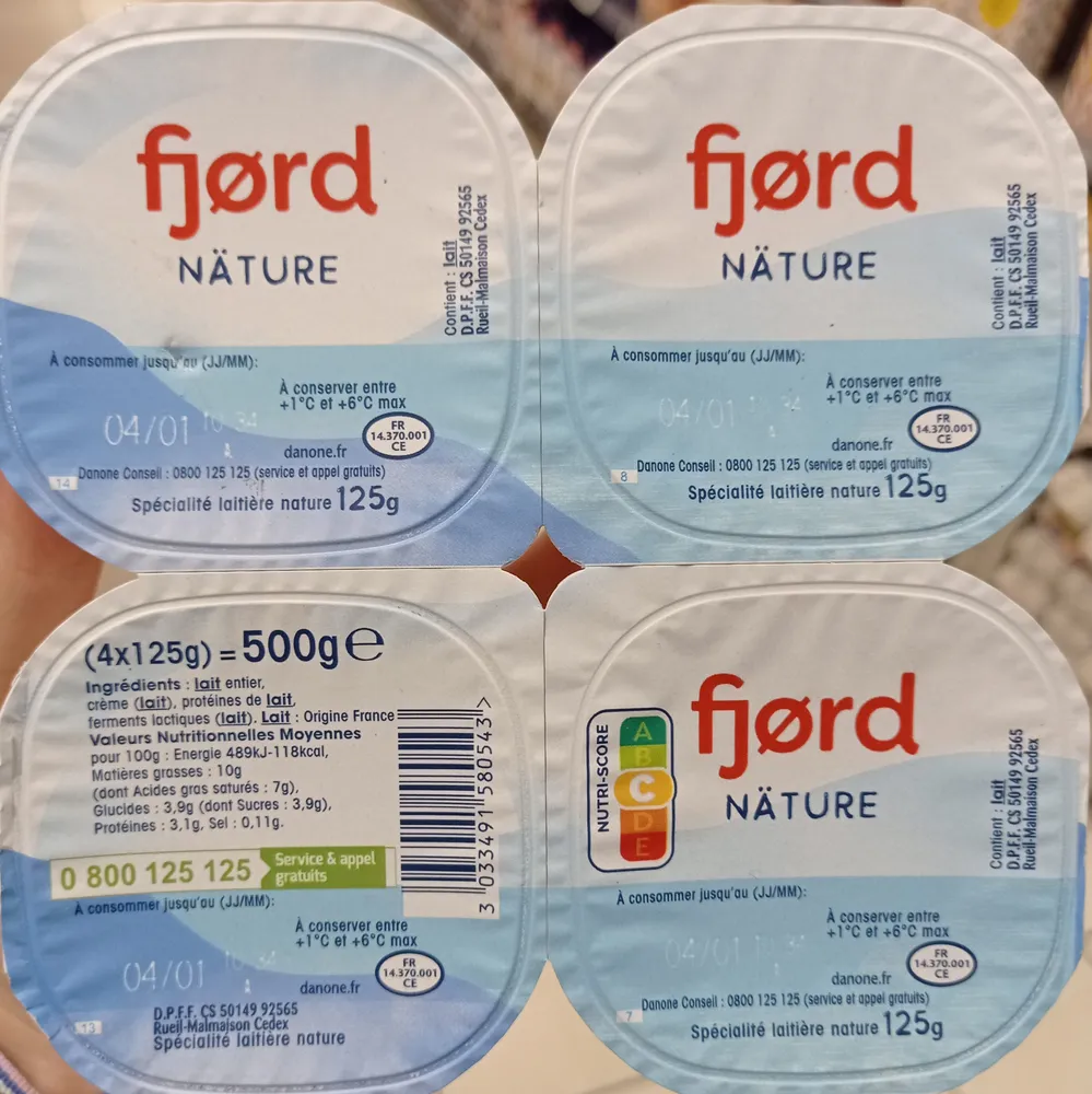 Fjord nature 125 g x 4