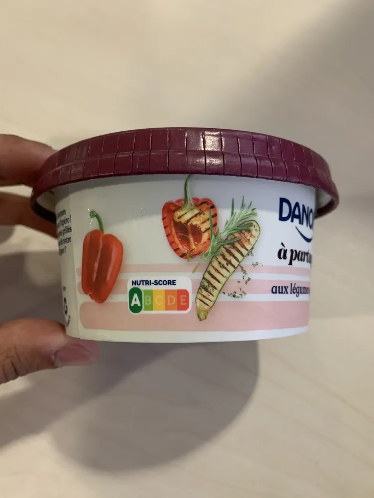 Danone à partager aux légumes grillés