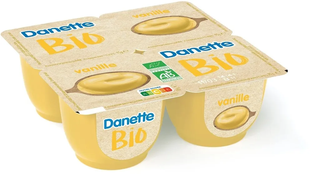 Danette creme dessert bio saveur vanille 95 g x 4 pcb4