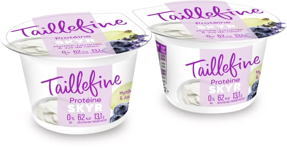 Taillefine skyr myrtille raisin lavande 145 g x 2