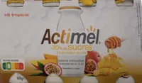 Actimel reduit en sucre mangue passion 100 g x 8