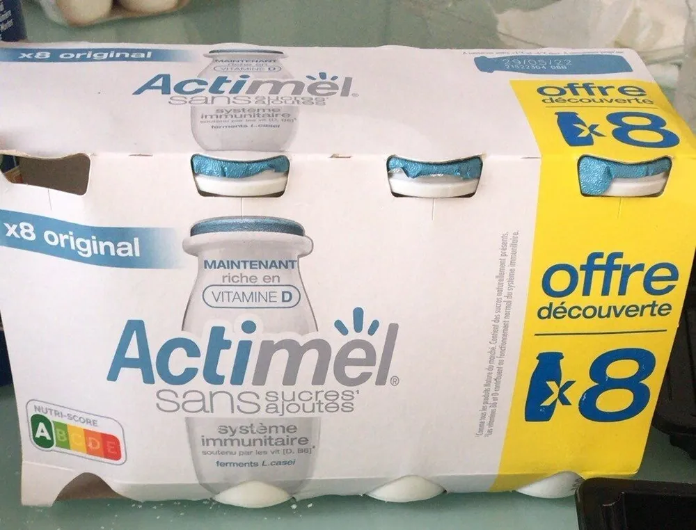 actimel nature sans sucre