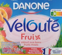 Velouté Fruix Fraise, Framboise, Pêche, Abricot