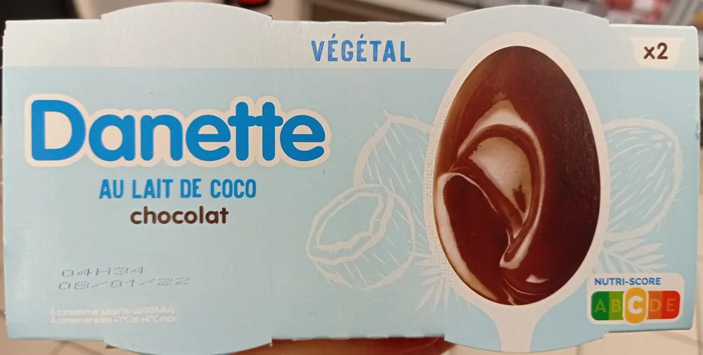 Danette au lait de coco chocolat
