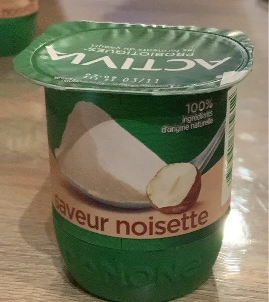 Activia saveur noisette