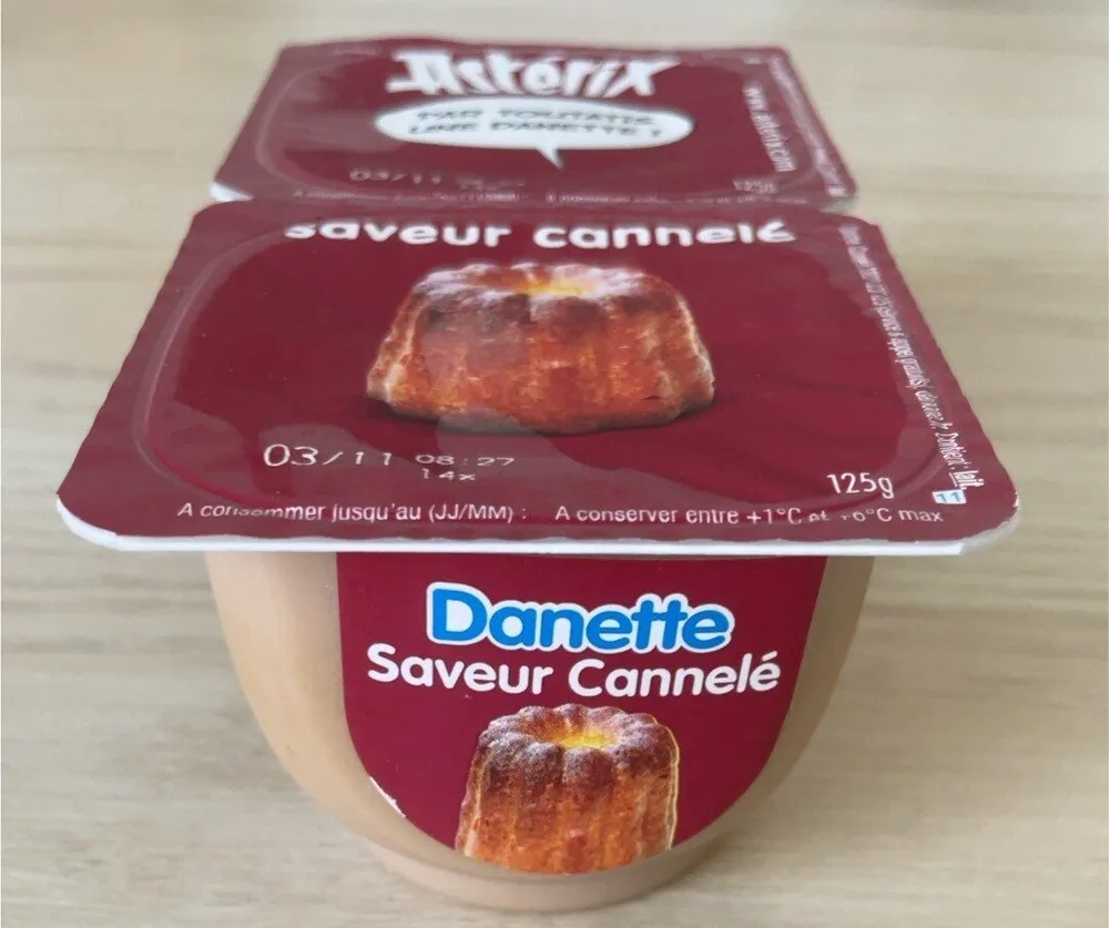 Danette saveur cannelé