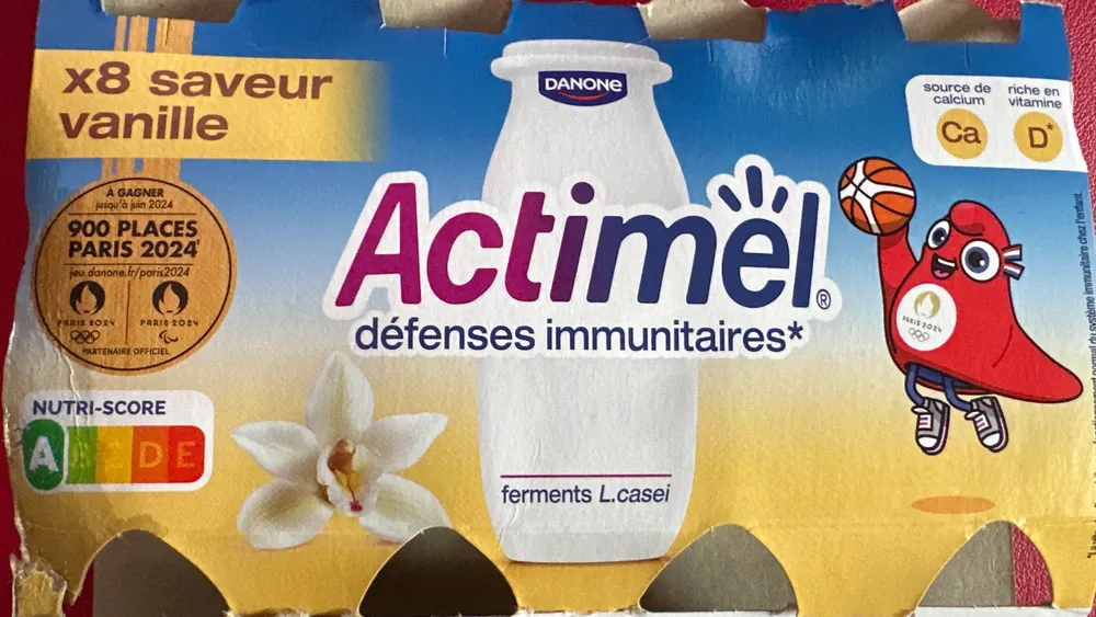 Actimel saveur vanille
