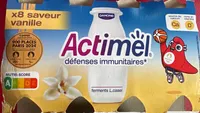 Actimel saveur vanille