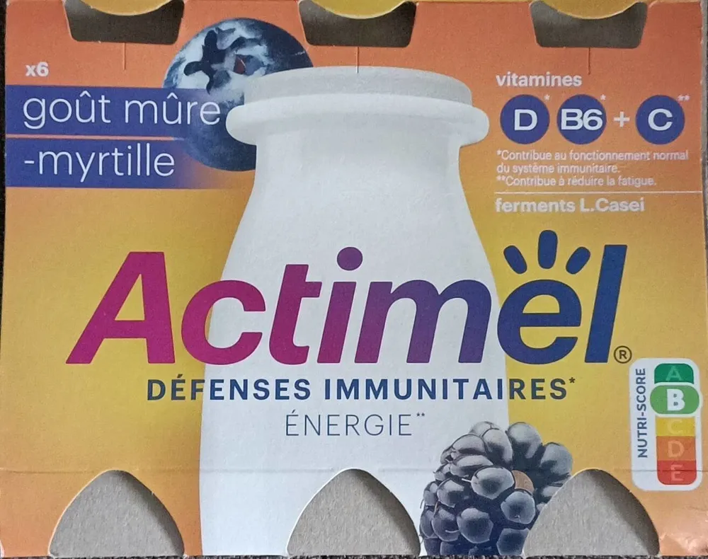Actimel énergie mûre-myrtille
