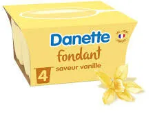 Danette Fondant - Saveur Vanille 4 x 100 g