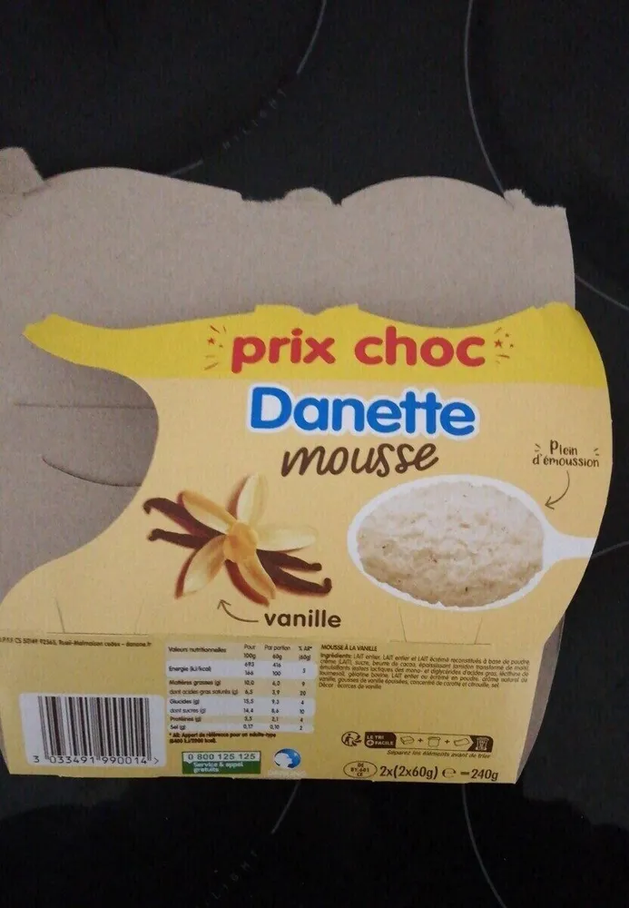 Mousse vanille