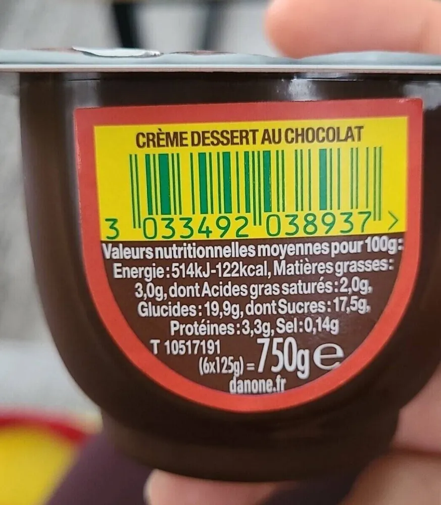 CRÈME DESSERT AU CHOCOLAT