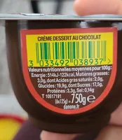 CRÈME DESSERT AU CHOCOLAT