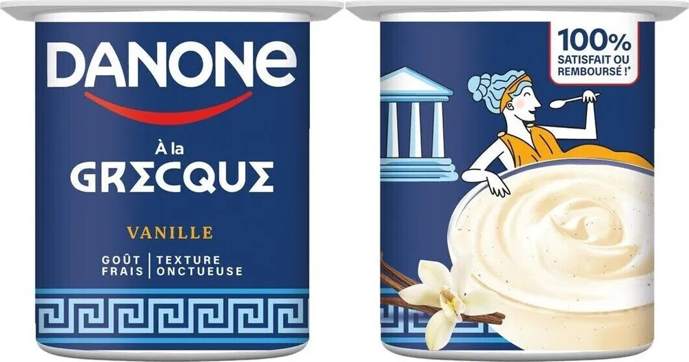 Danone à la grecque vanille 4 x 110 g