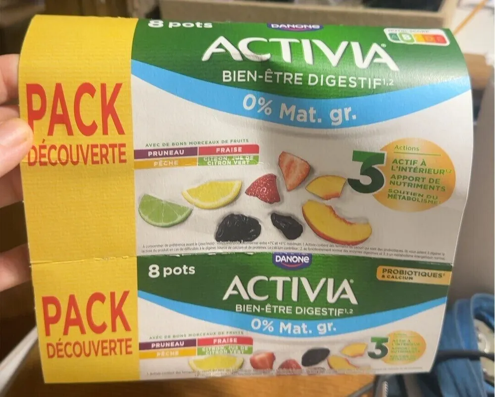 Activia 0% MG pack découverte